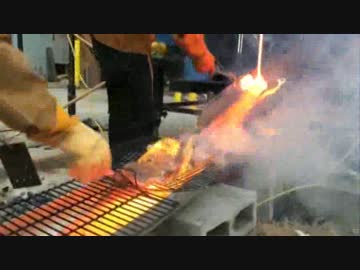 鉄でステーキ焼いてみた。