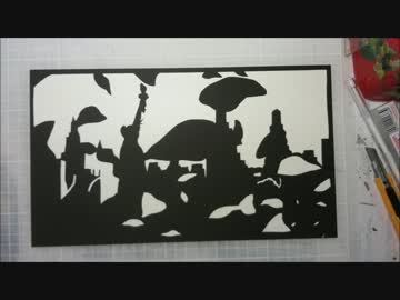 影切り絵で血界戦線ED作ってみた（未完成版）