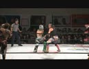 2013/12/7　【タッグマッチ】　望月成晃&ドラゴン・キッド　VS　堀口元気H.A.Gee.Mee!!&Mr.キューキュー“谷嵜なおき”豊中ドルフィン