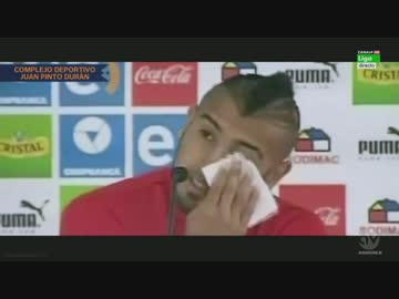 【コパ・アメリカ：ビダル逮捕】飲酒運転+事故現場の様子【記者会見編】