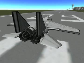 【KSP】 F-15ぽい戦闘機を作ってみた。