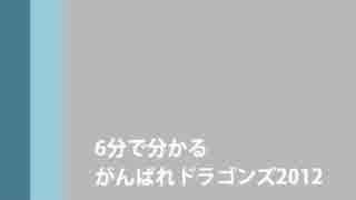 中日ドラゴンズ　6分で分かるがんばれドラゴンズ2012