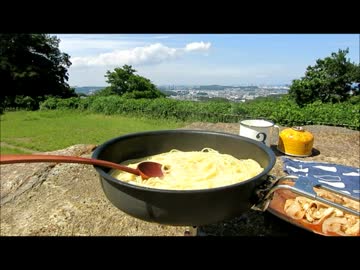 【外あそび】さばフィレ缶パスタ【缶詰料理】