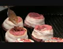 ショットグラスを使ったベーコン・バーガーのレシピ