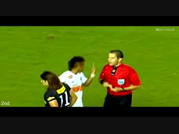 ネイマールのこれまでの全退場シーン集