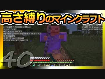 【Minecraft】高さ縛りのマインクラフト 第40話【ゆっくり実況】