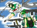 【第7回東方ニコ童祭】 【手描東方】かっぱと船長の宝捜し