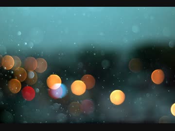 Interval the rain and water droplets