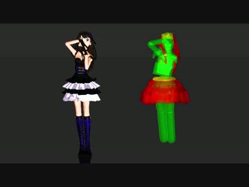 【MikuMikuDance】物理演算スカートの研究『カメラ固定版』【2015上半期】