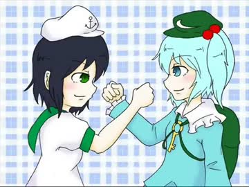 【第7回東方ニコ童祭】水難にとり舵いっぱい【東方手書き】