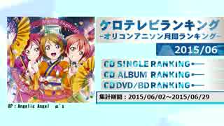 アニソンランキング　2015年6月【ケロテレビランキング】