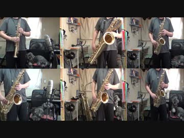 サックス六重奏で「ジブリメドレー」を吹いてみた