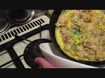 【手抜きランチ】オム焼きめし