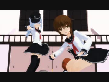 【ＭＭＤ艦これ】第六駆逐隊＆おやじ　Here It Goes Again