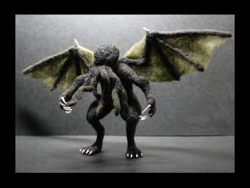 羊毛フェルトでクトゥルフ作ってみた
