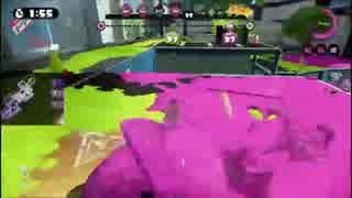 Splatoon_ガチヤグラ_デカライン高架下_A+_Map有_ヒト移動シューター
