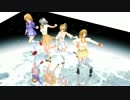 【MMD】ミニスカ4姉妹  [ pocker face ]