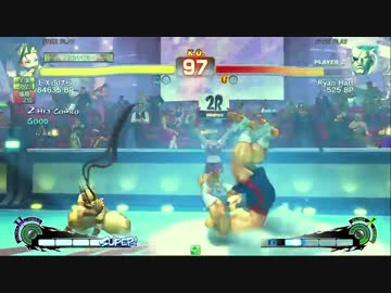 桜花乱舞杯　EXぷげら(いぶき) vs Ryan Hart(サガット)