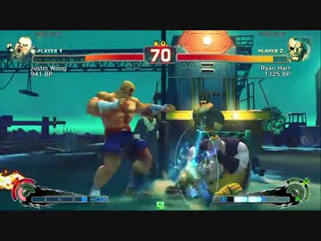 桜花乱舞杯　Justin Wong(ルーファス) vs Ryan Hart(サガット)
