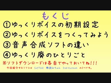 ゆっくり音声の使い方①DL～初期設定編