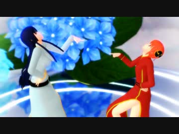 【MMD銀魂】神楽と信女でdrop pop candy
