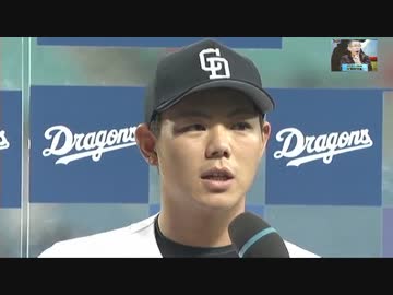 15/7/14 中日 9-4 ヤクルト　若松好投、周平HRを含む猛打賞で３連勝！