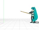 初音ミク（一級）による日本剣道形(竹刀版)立礼～蹲踞【MikuMikuDance】