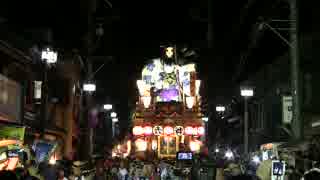 佐原の大祭【2015　夏】　中日　夜　船戸　方向転換