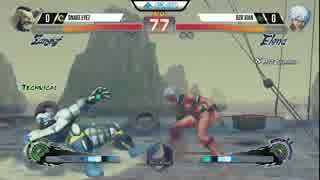 EVO2015　TOP24ルーザーズ　Snake Eyes(ザンギエフ) vs Xian(エレナ)