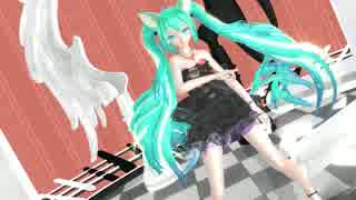 【MMD】キャットフード - Tda式改変ミク（レースドレス・ショート）