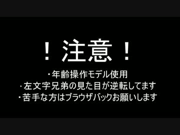 【MMD刀剣乱舞】逆転左文字【年齢操作モデル】　