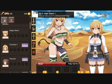 耳っ娘をクリックして喘ぎ声を楽しむ「Sakura clicker」を少しプレイ