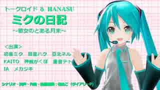 【トークロイド＆HANASU】 ミクの日記～彼女のとある月末～ 【MMDドラマ】