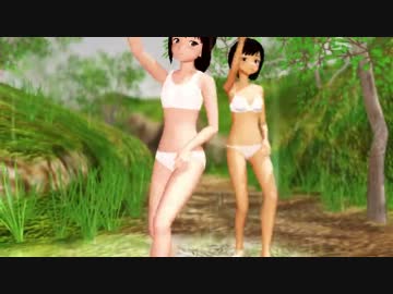 【R-16:MMD】童心に戻って水たまりでパシャパシャ