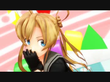 [MMD] 阿武隈改ニで嵐を呼ぶ猫☆　（カメラ配布あり）