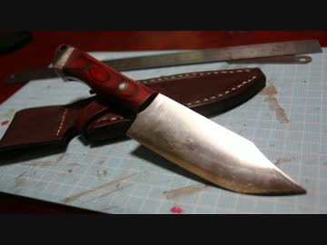 鉈包丁ナイフを作る 【カスタムナイフメイキング】