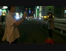 ロボットのストリートパフォーマンスに、ロボットで握手してみた