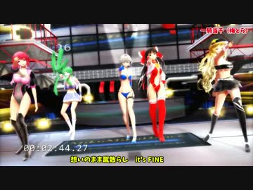 【MMD】東方RQ「霊夢＆魔理沙＆早苗＆小悪魔＆咲夜」一騎当千