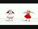 【東方MMD】レミリアとフランがBad apple!!を踊るだけ【画質＆動作テスト】