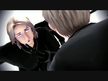 【APヘタリアMMD】2対2の　被害妄想携帯女子(笑)　【仏・西 vs 英・葡】