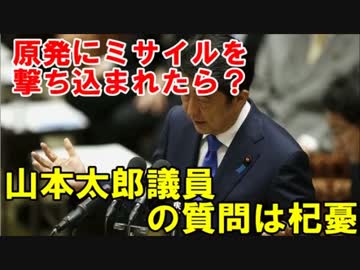 山本太郎議員の質問は杞憂「原発にミサイルを撃ち込まれたら？ 」