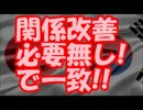 【速報】 日韓両国、関係改善必要無し！で一致!!