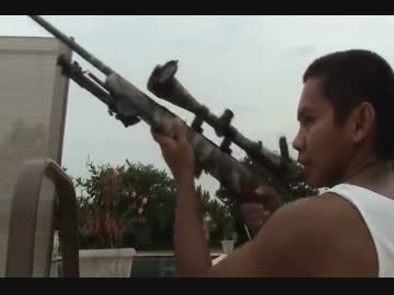 スナイパーライフルでカラスを狙撃