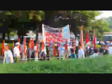 8月6日原爆ドーム前監視活動　先崎副会長視点①