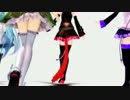 【MMD】「リズミカルに歩く」重音テト デフォ子 桃音モモ ちびミク