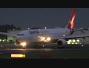 カンタス航空 エアバスA330-300の着陸