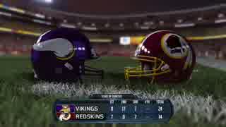 Madden NFL15　レッドスキンズ対バイキングス　4Q