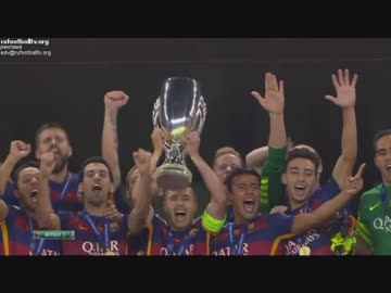 【神試合】バルセロナvs.セビージャ【表彰式編!!!：UEFAスーパーカップ】