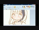 マウス＆ペイントでほむらちゃぁんを描いてみた。※７倍速