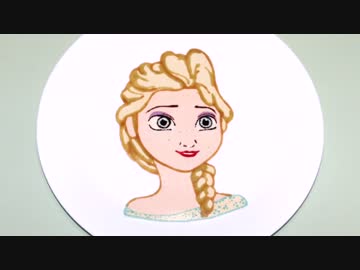 【パンケーキアート】アナと雪の女王 エルサ